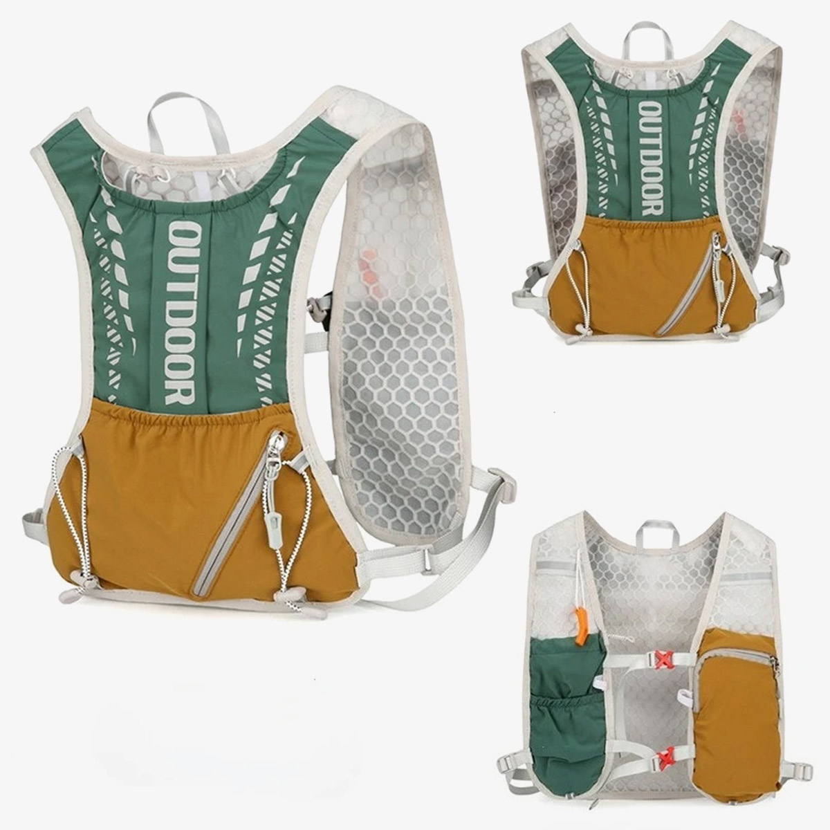 Running Gear Marathon - Profesyonel Kros Koşu Yeleği Sırt Çantası,