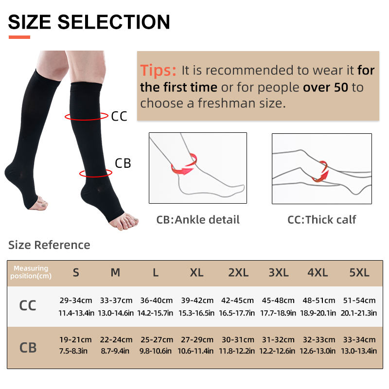 S-5XL 2 adet/çift tıbbi sıkışt - Compression Calf Sleeve incelemesi ve fiyatı